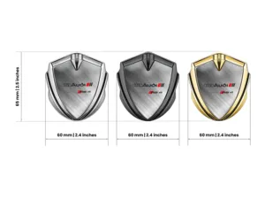 Audi Metallico Cupolato Emblema Stile Pro Base Inox